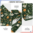 thumbnail image 6 of FORMRS Kids Pajama Pants with Pockets Size 9-10Y Boys Lounge Sleep Bottoms, Orange Flowers, 6 of 8