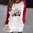 thumbnail image 2 of Vestido de Sudadera de Navidad Para Mujer Nueva Moda Casual Estampado de Manga Larga Cuello Redondo Contraste Color Top Ropa Odeerbi ODB198990, 2 of 5