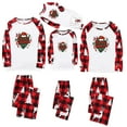 thumbnail image 2 of Odeerbi Christmas Pajamas for Family Holiday Long Sleeve Family Christmas Pajamas Matching Sets Dad Casual Printed Top Pants Outfits Loungewear Two-Piece Sleepwear Xmas PJs Set Red, 2 of 5