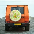 thumbnail image 2 of Fotbe Avocado Keep Calm Spare Tire Cover Thickening Universal Fit for Jeep, Trailer, RV, SUV, Truck, Tough Tire Wheel Soft Cover-14 inch, 2 of 9