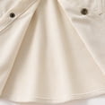 thumbnail image 6 of Ticikt Boys Corduroy Shirt Jacket Long Sleeve Casual Open Front Shirt with Collar for Kids Toddler,Color:White,Size:2-3 Years, 6 of 7