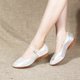thumbnail image 4 of Cuero brillante para mujer, niña, salón de baile latino, práctica de Salsa moderna, zapatos de baile con punta cerrada, parte inferior de tendón de ternera suave, 4 of 5