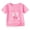 Pink, variant on Loopsun Kids Girls Summer Shirts Print Bow Round Neck Short Sleeve Blouses for 3 to 14 Years