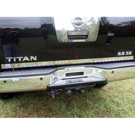 Stainless Steel Rear Deck Accent 1Pc Fits 2004-2015 Nissan Titan RD24520 QAA