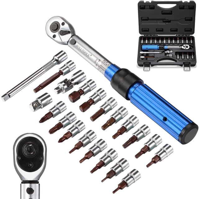 Llave Dinamometrica BULLTOOLS FLD wq003 3 Accionamiento 1/4 Pulgadas 90 Dientes 2.26 a 22.6 Nm