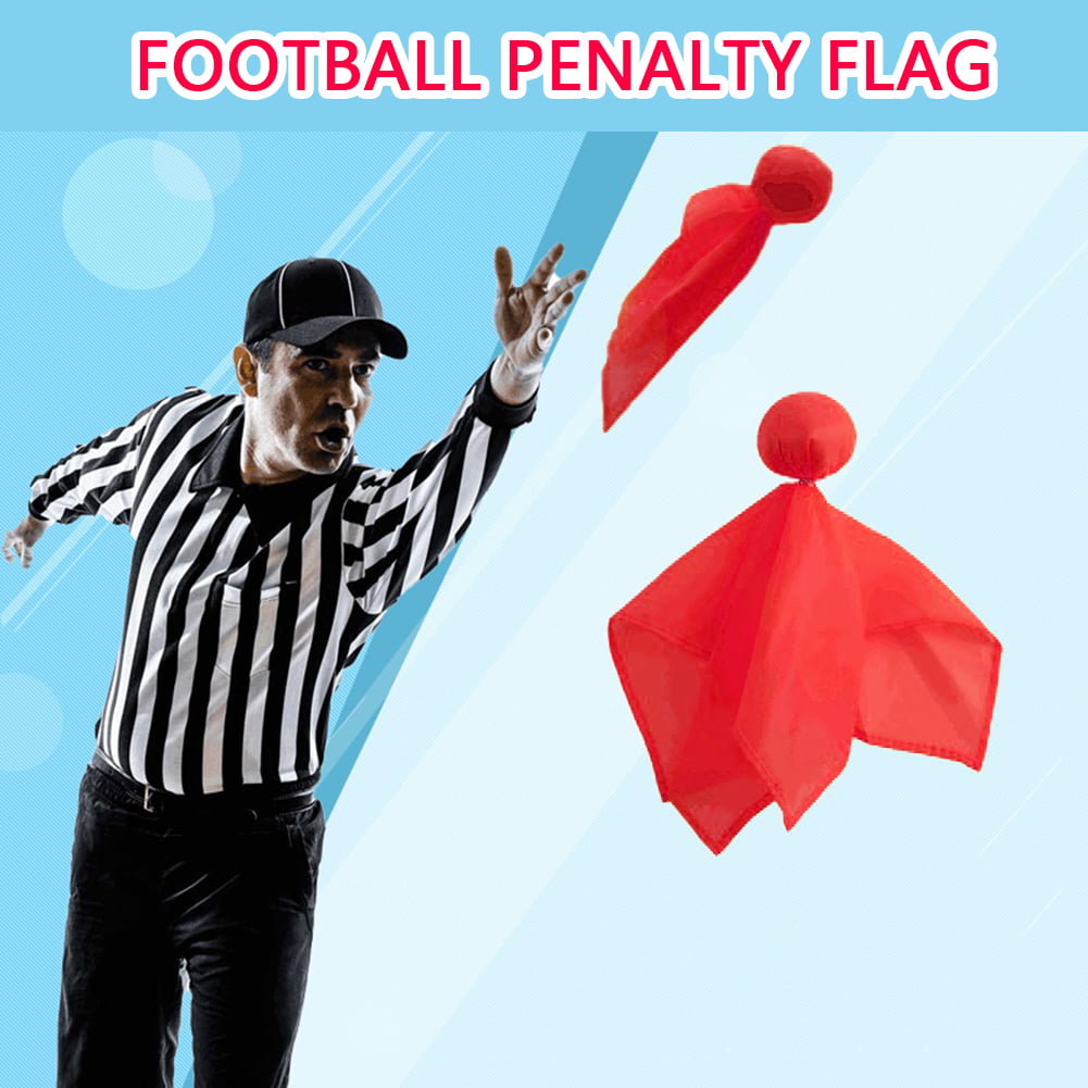 GOGO Official Football Referee Penalty Flag Center Weighted Sports Fan Set 