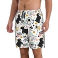 thumbnail image 2 of Kdxio Funny Puppy Pattern Mens Casual Shorts - Drawstring Summer Beach Sports Shorts for Men, 2 of 9