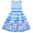 Blue Striped, variant on Girls Dress Yellow Floral Leaf Striped Sleeveless Summer Sundress Cotton 4-5 Years