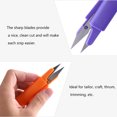 thumbnail image 2 of 4Pcs Stainless Steel Sewing Scissors Practical Embroidery Clippers Circle Cross Stitch DIY Supplies Thread Cloth Cutters Random Color, 2 of 9