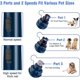 thumbnail image 2 of Molinillo de uñas para perros Casfuy con luz led de 2 velocidades, cortadora de uñas eléctrica para mascotas potente, sin dolor, cuidado y suavizado compatible con pequeños Afortunado Sencillez, 2 of 5