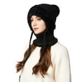 thumbnail image 5 of Eolstice 3 In 1 Knitting Hat, Winter Hat for Woman, Fleece Lined Balaclava, Winter Face Mask, Cold Weather Gear for Skiing, Snowboarding, Outdoor Winter Sports(A), 5 of 7