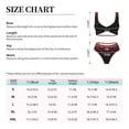 thumbnail image 4 of Kdxio Red Glitter1 Print Women's 2 Piece High Waisted Wrap Spaghetti Strap Summer Swimsuit Bikini Set-Medium, 4 of 7