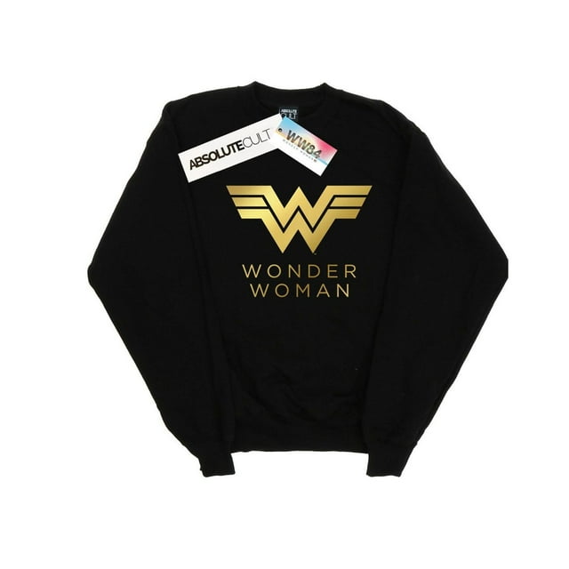 DC Comics Womens Wonder Woman 84 Golden Logo Sweatshirt
