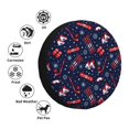 thumbnail image 4 of Sikiie Winter Outdoors Sports PVC Leather Spare Tire Wheel Cover Spare Tire Cover, for Car Truck SUV Camper Trailer Universal Fit(14-17in)-15 inch, 4 of 6