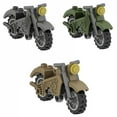 thumbnail image 4 of Military Motorcycle Building Block Vehicle Model Figures Accessories Soldiers WW2 Transportation Facility Police SWAT Toys, 4 of 10