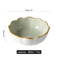 thumbnail image 3 of Qeeadeea Small Round Baking Dish Set Of 2, Colorful Ceramic Pie Pan, Round Pie Dish, Morandi Color Tableware-grey-15x15x5cm, 500ml, 3 of 7