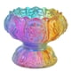thumbnail image 2 of Candelabro de pilar, soporte para lámpara de ghee, soporte para velas de aceite de vidrio, porta velas de té con flores para centros de mesa, 78 x 7 cm, 2 of 9