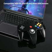 Luxmo 2.4 GHz Wireless Controller for N64 Console , Switch, PC, MacOS, Retropie, Raspberry Pi and Other USB Devices