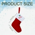 thumbnail image 3 of SUSHANG 7.87-Inch Red Monogram Christmas Stocking with Initial Letter, Cable Knit Stockings with Cute Xmas Alphabet Decor for Home Family Fireplace Hanging DIY Decor, 3 of 3
