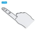 thumbnail image 3 of Uxcell Giant Foam Finger 18 Inch, 2Pcs EVA DIY Blank Foam Hand Cheerleading Fingers for Celebration Sports Games Party, White, 3 of 5