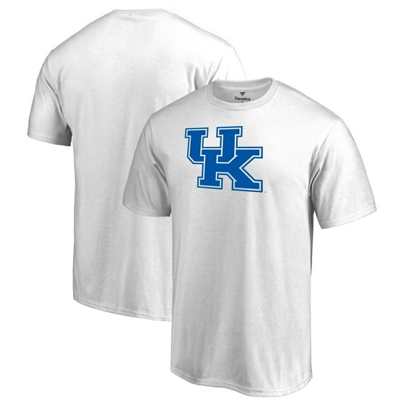Men's White Kentucky Wildcats Primary Team Logo T-Shirt