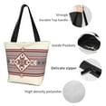 thumbnail image 3 of Kdxio Fashion Tatreez Women Reusable Grocery Bags Foldable Ripstop,Reusable Shopping Bags for Shopping,Gym,Gift, 3 of 5