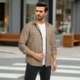 thumbnail image 3 of Men's Long Sleeve Plaid Dress Shirts with Pocket Casual Button Down Shirt Formal Business Tops, 3 of 7