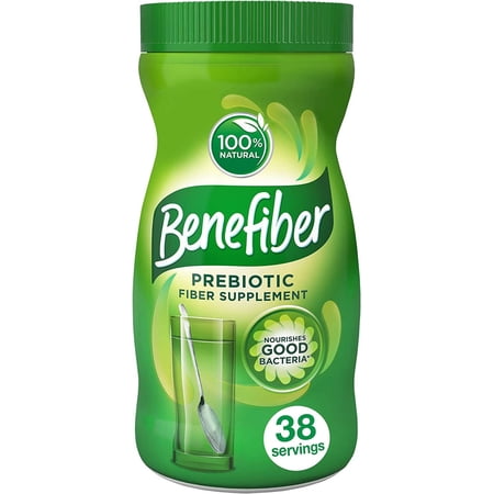 Benefiber Non-Thickening Fiber Supplement Powder, Sugar Free, 5.4 oz, 2 Pack