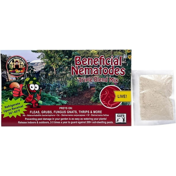 Beneficial Nematodes Triple Blend Pack HB SC SF - General Biological (10 Million)