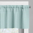 thumbnail image 5 of Ambesonne Aqua Valance & Curtain, Curvy Lines Bubbles Sea, 55"x30", Sky Blue White, 5 of 7