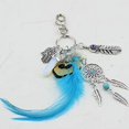 thumbnail image 3 of Llavero Bohemia Atrapasueños Colgante Llavero Llavero Clip Llavero Coche Llavero Llavero Bolso Hebilla Charms Accesorios Azul Durable y práctico, 3 of 5