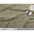 thumbnail image 2 of Soimoi Polyester Crepe Fabric Star,Planet & Alien Cartoon Print Fabric by Yard 52 Inch Wide, 2 of 3