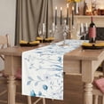 thumbnail image 2 of Table Runners 72 Inches Long Dress Scarves, Blue Spring Floral Farmhouse Kitchen/Dining Table Runner, Coffee Tablerunners, Summer Flowers Botanical Elegant 16x72 Inch, 2 of 9