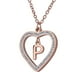 thumbnail image 2 of Collar de Mujer Corazón con Inciales LuckyLy, Modelo Adina rosa UNITALLA, 2 of 7