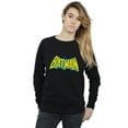 thumbnail image 2 of Batman Womens Retro Logo Heather Sweatshirt, 2 of 5