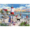 thumbnail image 1 of White Mountain Puzzles Lighthouse Beach - Rompecabezas de 500 piezas, 1 of 5