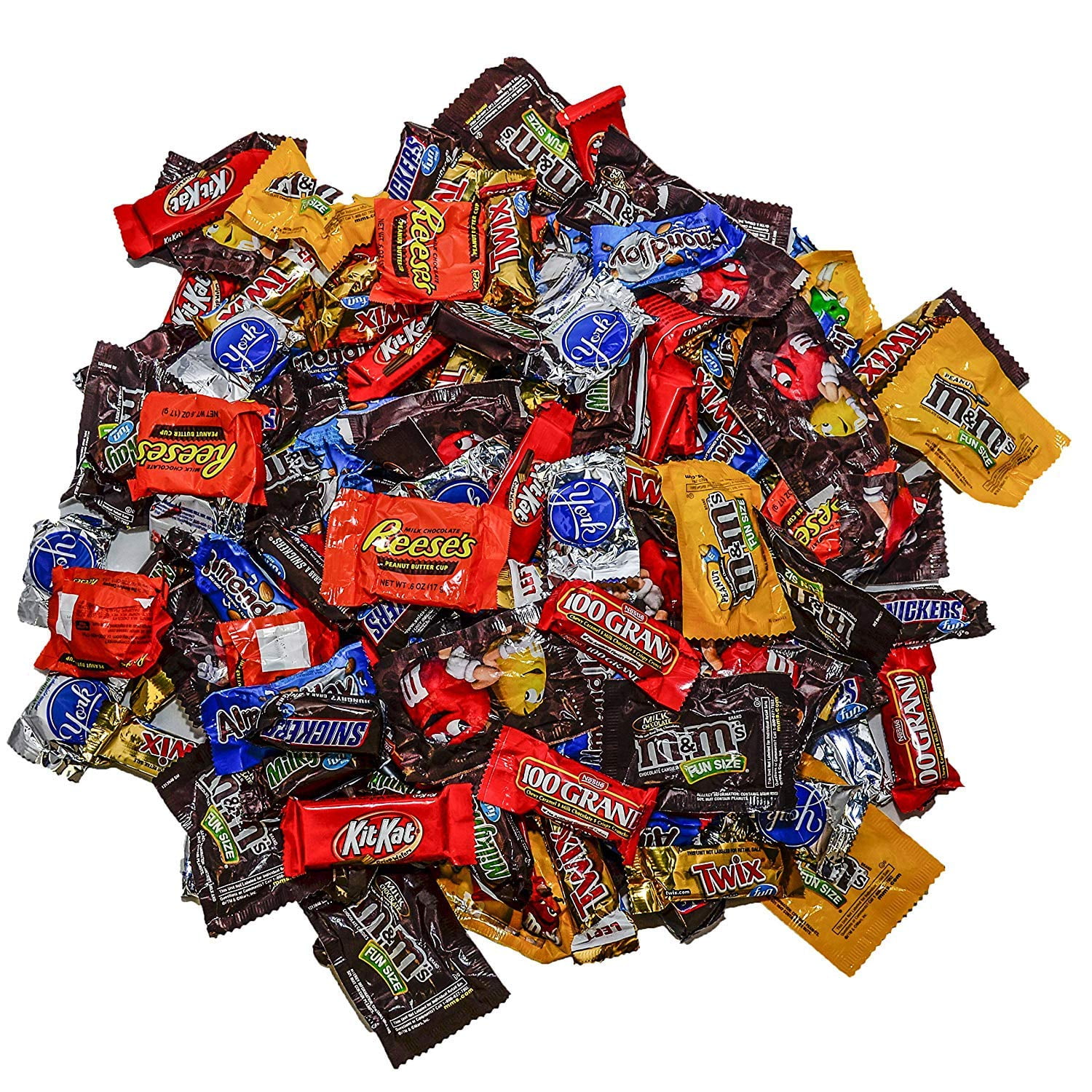 Kirkland Signature All Chocolate Candy Pieces Bulk Assortment for  Halloween, Parties, School: 150 Pcs (5.6 lbs)