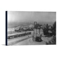 thumbnail image 1 of Sanger, California - View of Train Depot (18x9.5 Gallery Wrapped Stretched Canvas), 1 of 1