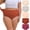 Peach Nude Mix, variant on Plus Size Women’s Cotton High Waisted Underwear, 5-Pack Full Coverage Briefs, Tummy Control Breathable Panties