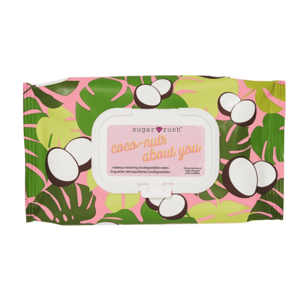 Tarte Sugar Rush Coco-nuts About You Makeup Removing Biodegradable Wipes -  30 count