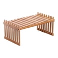 thumbnail image 3 of Estante para flores de escritorio, soporte para flores, estante de almacenamiento multifuncional de madera, mesa medio, 3 of 9