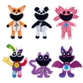 thumbnail image 4 of 2024 NUEVO Nuevo juguete de peluche de criaturas sonrientes Casa saltarina Gato cachorro oso sosteniendo un cachorro de gato de peluche Muñeco de peluche Decoración Kawaii Juguete de relleno suave par, 4 of 5