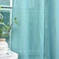 thumbnail image 4 of shiyou-Light Blue Curtains 63 Inch Length for Bedroom, 2 Panels Back Tab Semi Sheer Linen Curtains Farmhouse, Light Filtering Privacy Dusty Blue Curtains Linen Textured, 52 x 63 Inch, Stone Blue, 4 of 4