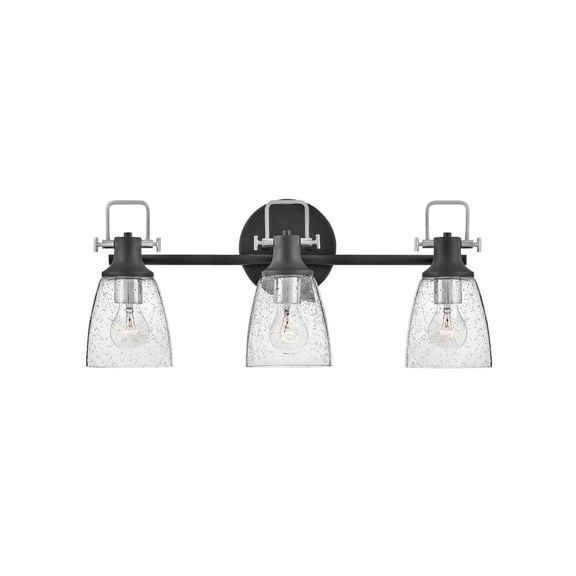 Hinkley Lighting - Easton - 3 Light Bath Vanity-Black/Chrome Finish