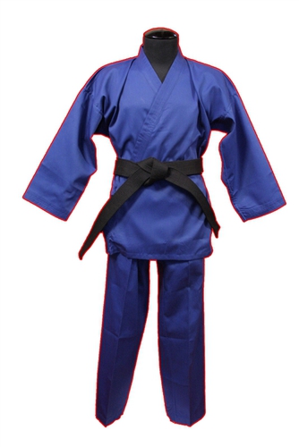 Details about  / New Karate Uniform Medium Weight Karate Gi w//White Belt Karate for Beginner-BLUE