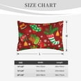 thumbnail image 6 of Fotbe X-mas and New Year Pillow Cases - Envelope Closure - Luxury, Extra Soft, Cooling Pillow Covers - Wrinkle, Fade, Stain Resistant-20"x30", 6 of 9