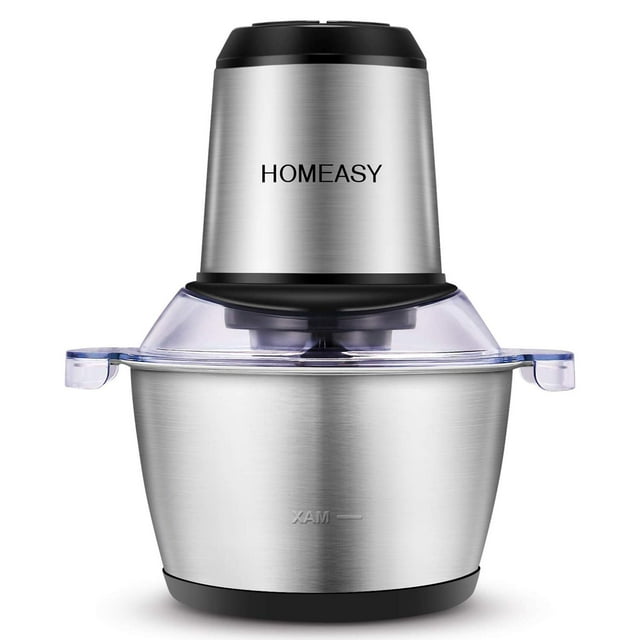 Picadora de carne eléctrica HOMEASY 2L de acero inoxidable 350W, 8 tazas