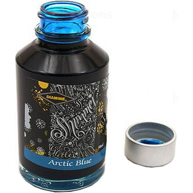 Wordsworth and Black Fountain Pen Ink Bottle, 50ml, Mysterious Black, Bottled Ink, Smooth Ink Flow