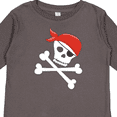 thumbnail image 4 of Inktastic Pirate Skull and Crossbones Boys or Girls Long Sleeve Toddler T-Shirt, 4 of 5