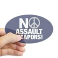 thumbnail image 1 of CafePress - Ban Assault Weapons Oval Sticker - Sticker (Oval), 1 of 1